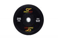 Диск бамперный EkatFit 25 кг (черный)