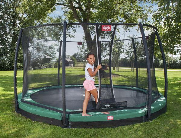 Батут Berg InGround Champion 430 Green с сеткой Deluxe