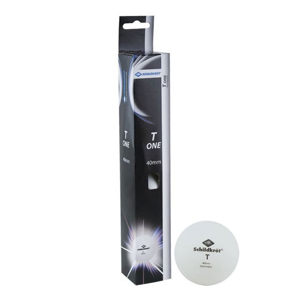 Мячики для настольного тенниса DONIC T-ONE, 6 шт, белый